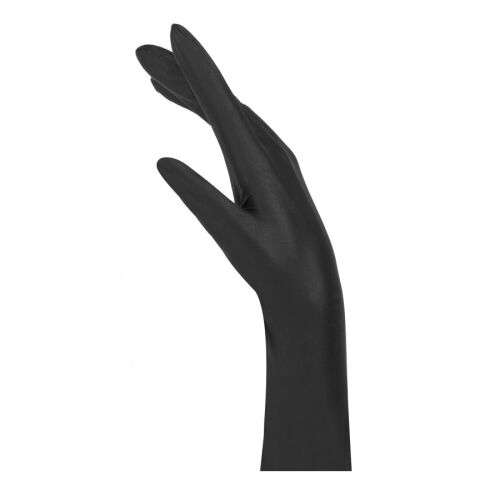 Γάντια Νιτριλίου Μαύρα Χωρίς Πούδρα