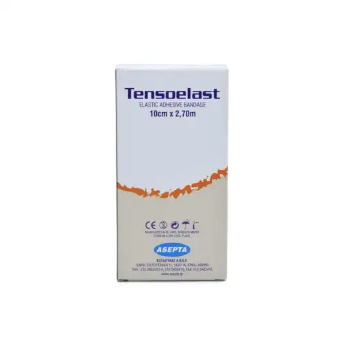 &Epsilon;&lambda;&alpha;&sigma;&tau;&iota;&kappa;ό&sigmaf; &Alpha;&upsilon;&tau;&omicron;&kappa;ό&lambda;&lambda;&eta;&tau;&omicron;&sigmaf; &Epsilon;&pi;ί&delta;&epsilon;&sigma;&mu;&omicron;&sigmaf; Tensoelast 10m x 2,7cm - Asepta