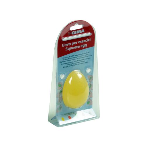 Μπαλάκι Εκγύμνασης Άνω Άκρων σε Σχήμα Αυγού - Κίτρινο (Πολύ Μαλακό)