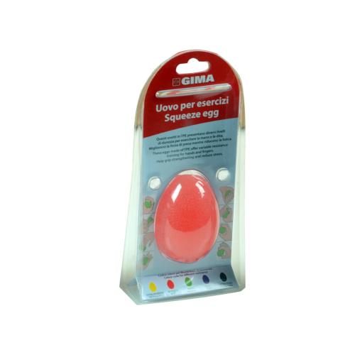 Μπαλάκι Εκγύμνασης Άνω Άκρων σε Σχήμα Αυγού - Κόκκινο( Μαλακό)