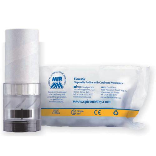 Επιστόμιο Σπιρομέτρησης Μιας Χρήσης Με Τουρμπίνα | MIR | Συσκ : 60 Τμχ