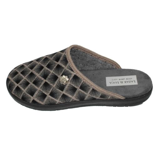 Ανατομική Γυναικεία Παντόφλα με Σχέδιο - Μπεζ 10232