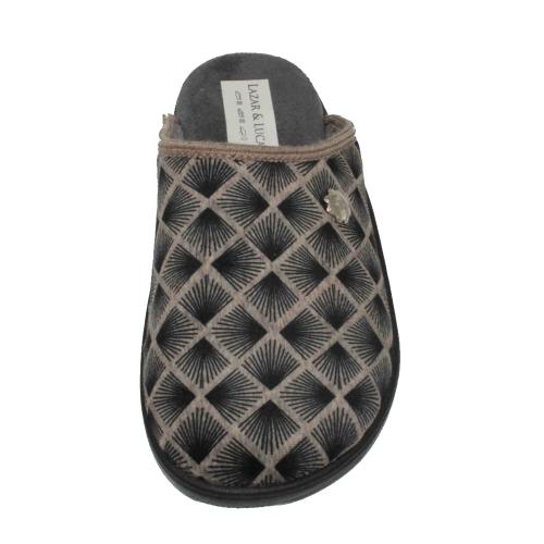 Ανατομική Γυναικεία Παντόφλα με Σχέδιο - Μπεζ 10232