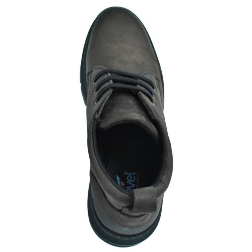 Ανατομικό Ανδρικό Μποτάκι Δερμάτινο με Κορδόνια - Λαδί 563