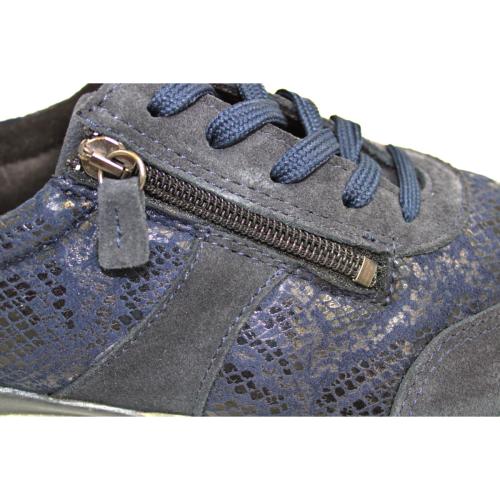 Ανατομικό Γυναικείο Παπούτσι - Μπλε | Με Κορδόνι και Φερμουάρ 6420