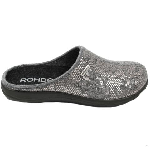 Ανατομική Γυναικεία Χειμερινή Παντόφλα  | Ασημί