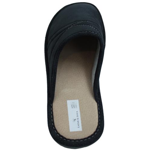 Ανατομική Ανδρική Χειμερινή Παντόφλα με Ραφές - Μπλε 747