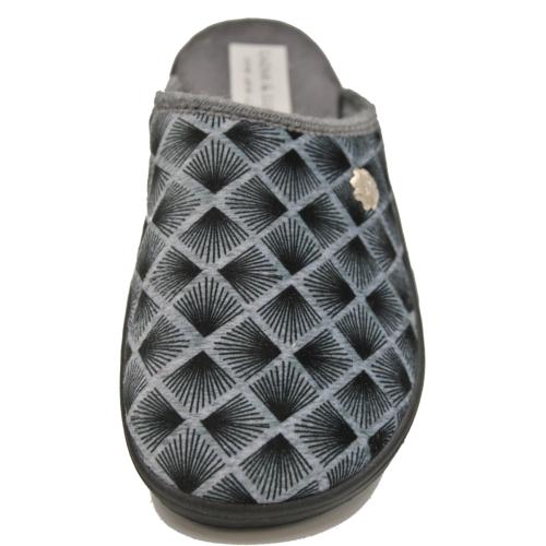 Ανατομική Γυναικεία Παντόφλα με Σχέδιο - Γκρι 10232