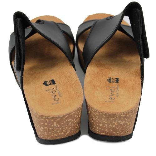 Ανατομικό Γυναικείο Σανδάλι - Μαύρο | Με Ρυθμιζόμενο Αυτοκόλλητο 1080