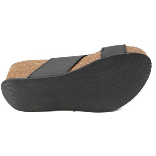 Ανατομικό Γυναικείο Σανδάλι - Μαύρο | Με Ρυθμιζόμενο Αυτοκόλλητο 1080