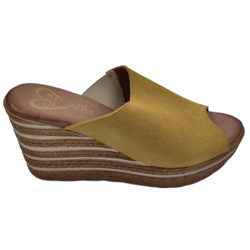 Ανατομική Γυναικεία Πλατφόρμα- Κίτρινη