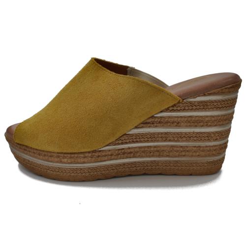 Ανατομική Γυναικεία Πλατφόρμα- Κίτρινη 1086