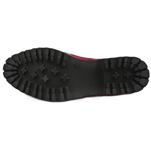 Ανατομικό Γυναικείο Παπούτσι Μπορντώ - Με Λουστρίνι Και Καστόρι 171