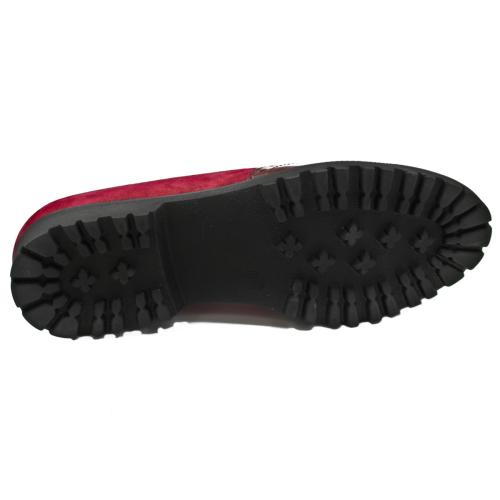 Ανατομικό Γυναικείο Παπούτσι Μπορντώ - Με Λουστρίνι Και Καστόρι 171