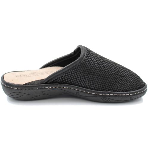 Ανατομική Γυναικεία Παντόφλα με Αποσπώμενο Πάτο - Μαύρο