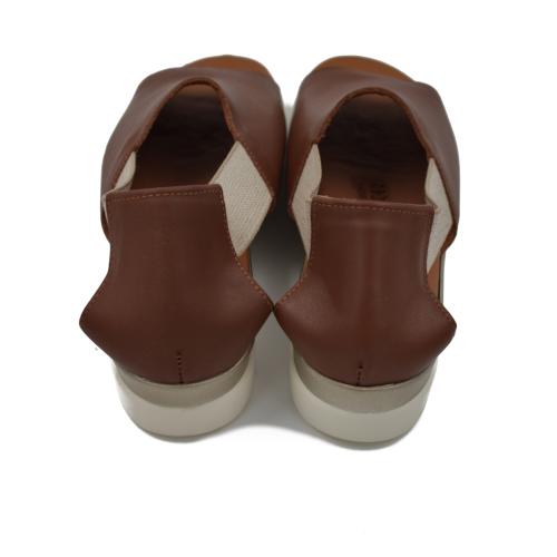 Ανατομικό Γυναικείο Πέδιλο Καφέ - Δερμάτινο 2046