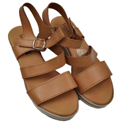 Ανατομική Γυναικεία Πλατφόρμα- Κάμελ 2076