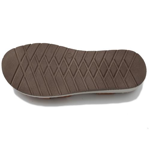 Ανατομικό Γυναικείο Πέδιλο Δερμάτινο Με Λουράκι - Καφέ 2088