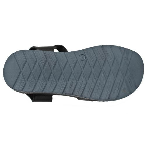 Ανατομικό Γυναικείο Πέδιλο Δερμάτινο Με Λουράκι- Μαύρο 2088