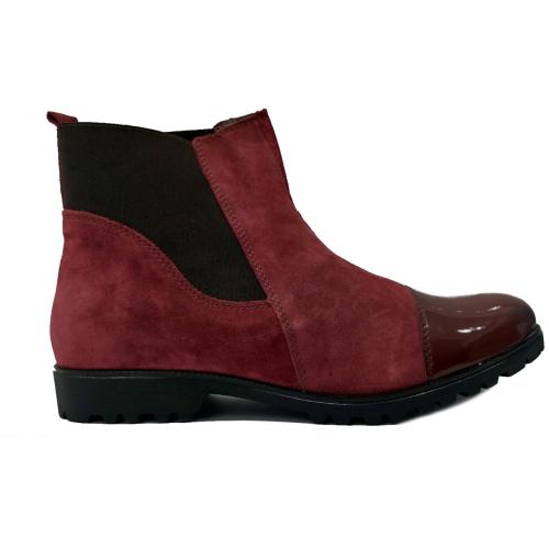 Ανατομικό Μποτάκι Λουστρίνι - Μπορντώ 416