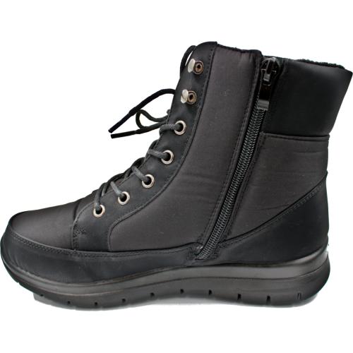 Ανατομικό Αδιάβροχο Μποτάκι Υφασμάτινο με Κορδόνια - Μαύρο 462