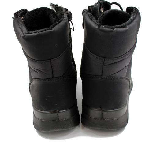 Ανατομικό Αδιάβροχο Μποτάκι Υφασμάτινο με Κορδόνια - Μαύρο 462