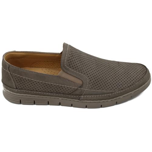 Ανατομικό Ανδρικό Παπούτσι - Χωρίς Κορδόνια | Γκρι