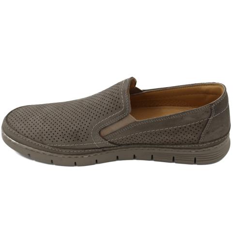 Ανατομικό Ανδρικό Παπούτσι - Χωρίς Κορδόνια | Γκρι 543