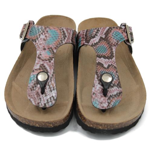 Ανατομική Γυναικεία Παντόφλα Φίδι| Με Ρυθμιζόμενο Λουράκι 695