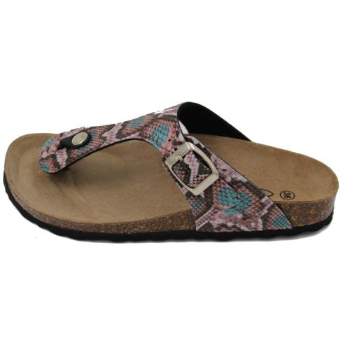 Ανατομική Γυναικεία Παντόφλα Φίδι| Με Ρυθμιζόμενο Λουράκι 695