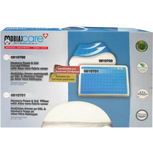 Ανατομικό Μαξιλάρι Μαλακό Memory Foam Με Gel - Χωρίς Κούρμπα