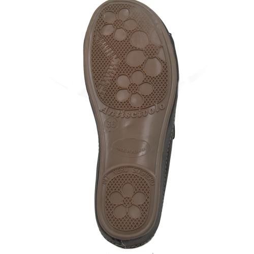 Ανατομική Γυναικεία Παντόφλα Ανθρακί | Με Ρυθμιζόμενα Λουράκια 964