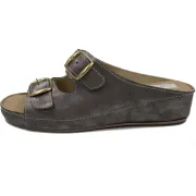 Ανατομική Γυναικεία Παντόφλα Ανθρακί | Με Ρυθμιζόμενα Λουράκια 964