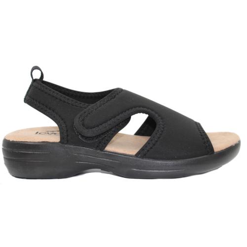 Ανατομικό Γυναικείο Πέδιλο- Μαύρο | Ελαστικό Υλικό 2082