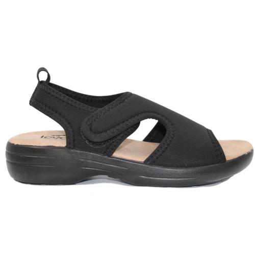 Ανατομικό Γυναικείο Πέδιλο- Μαύρο | Ελαστικό Υλικό 2082