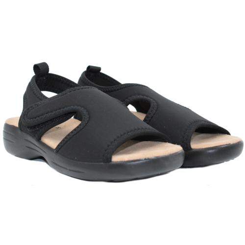 Ανατομικό Γυναικείο Πέδιλο- Μαύρο | Ελαστικό Υλικό 2082