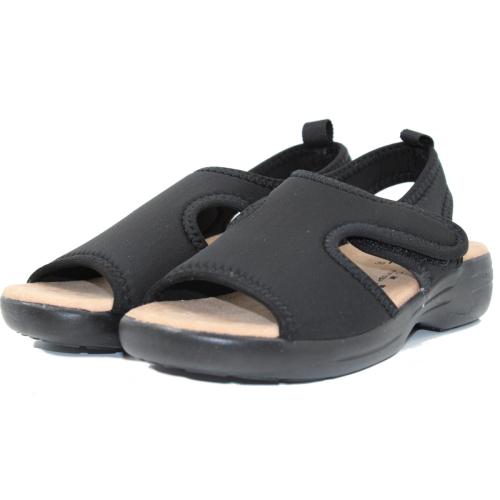 Ανατομικό Γυναικείο Πέδιλο- Μαύρο | Ελαστικό Υλικό 2082