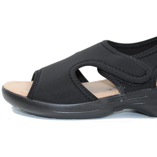 Ανατομικό Γυναικείο Πέδιλο- Μαύρο | Ελαστικό Υλικό 2082