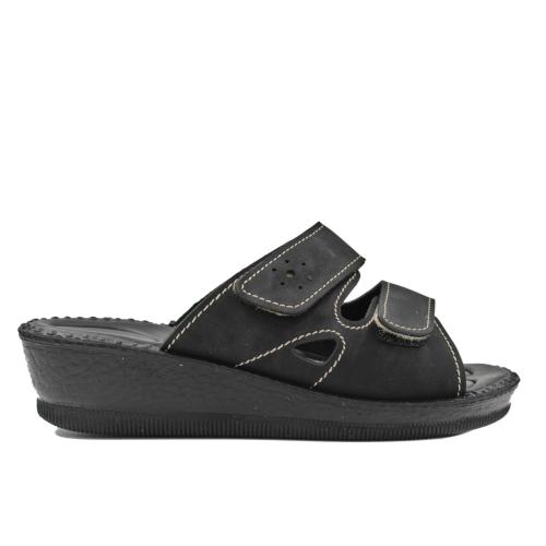 Ανατομική Γυναικεία Παντόφλα Με Gel - Μαύρη 2814