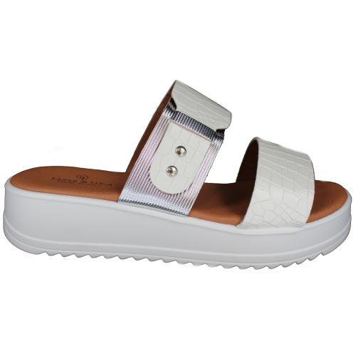 Ανατομική Γυναικεία Παντόφλα - Λευκό | 622004