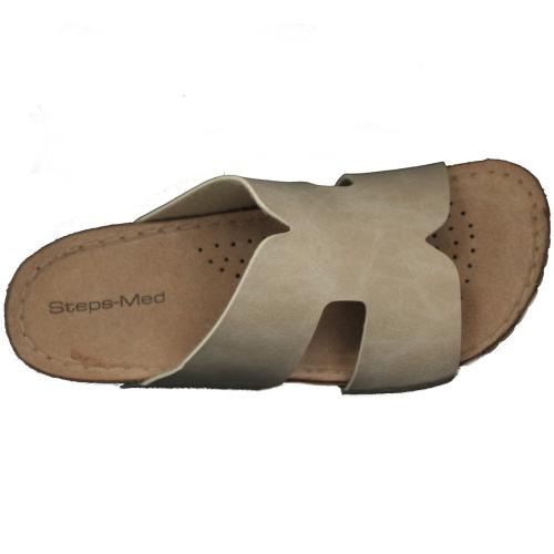 Ανατομική Γυναικεία Παντόφλα -Μπεζ | Steps Med 018