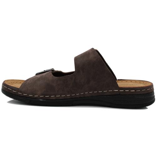 Ανατομική Ανδρική Παντόφλα - Καφέ | Steps Med 183