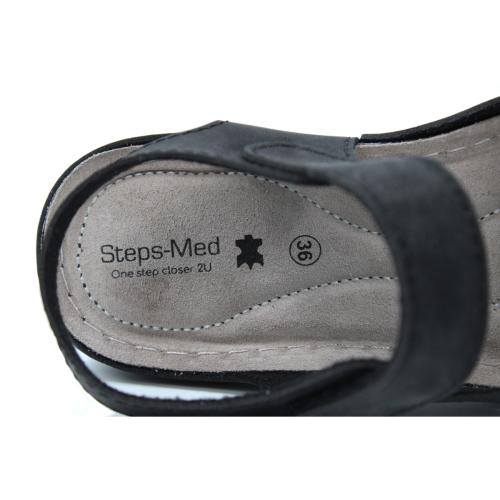 Ανατομικό Γυναικείο Πέδιλο - Μαύρο | Steps Med 11