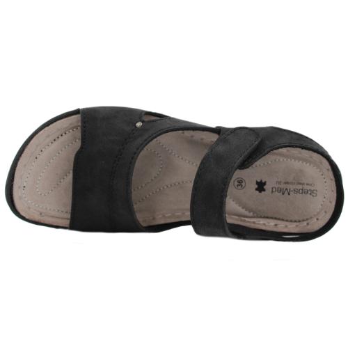 Ανατομικό Γυναικείο Πέδιλο - Μαύρο | Steps Med 11