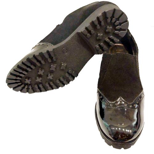 Ανατομικό Γυναικείο Παπούτσι Μαύρο - Με Λουστρίνι Και Καστόρι 171