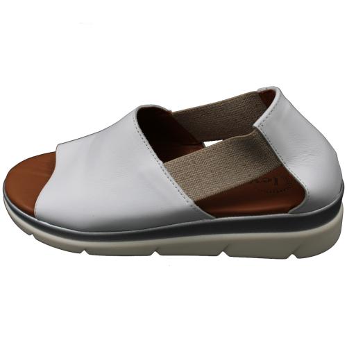 Ανατομικό Γυναικείο Πέδιλο Λευκό | Δερμάτινο 19-2046