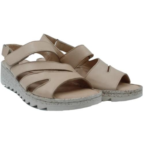 Ανατομικό Γυναικείο Πέδιλο Μπεζ Με Αυτοκόλλητο | Steps Med 507