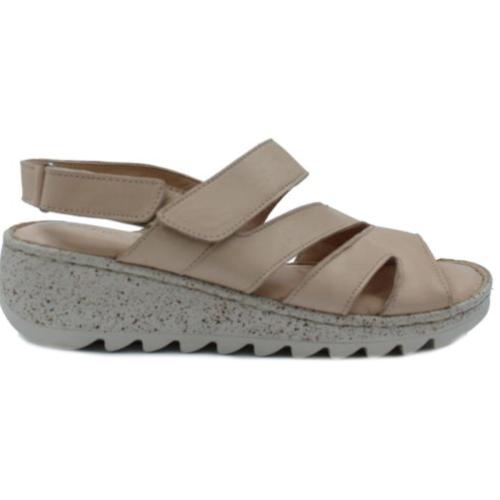 Ανατομικό Γυναικείο Πέδιλο Μπεζ Με Αυτοκόλλητο | Steps Med 507