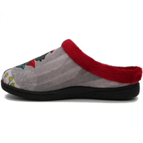 Ανατομική Γυναικεία Παντόφλα Με Σχέδιο - Κόκκινο  1163