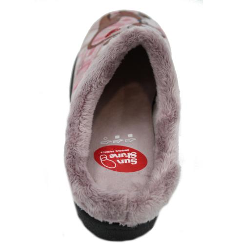 Ανατομική Γυναικεία Παντόφλα Με Σχέδιο - Μωβ 1164